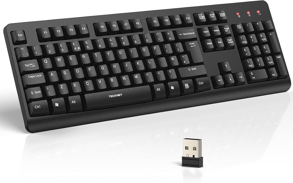 2.4G Wireless Keyboard UK Layout Full Size