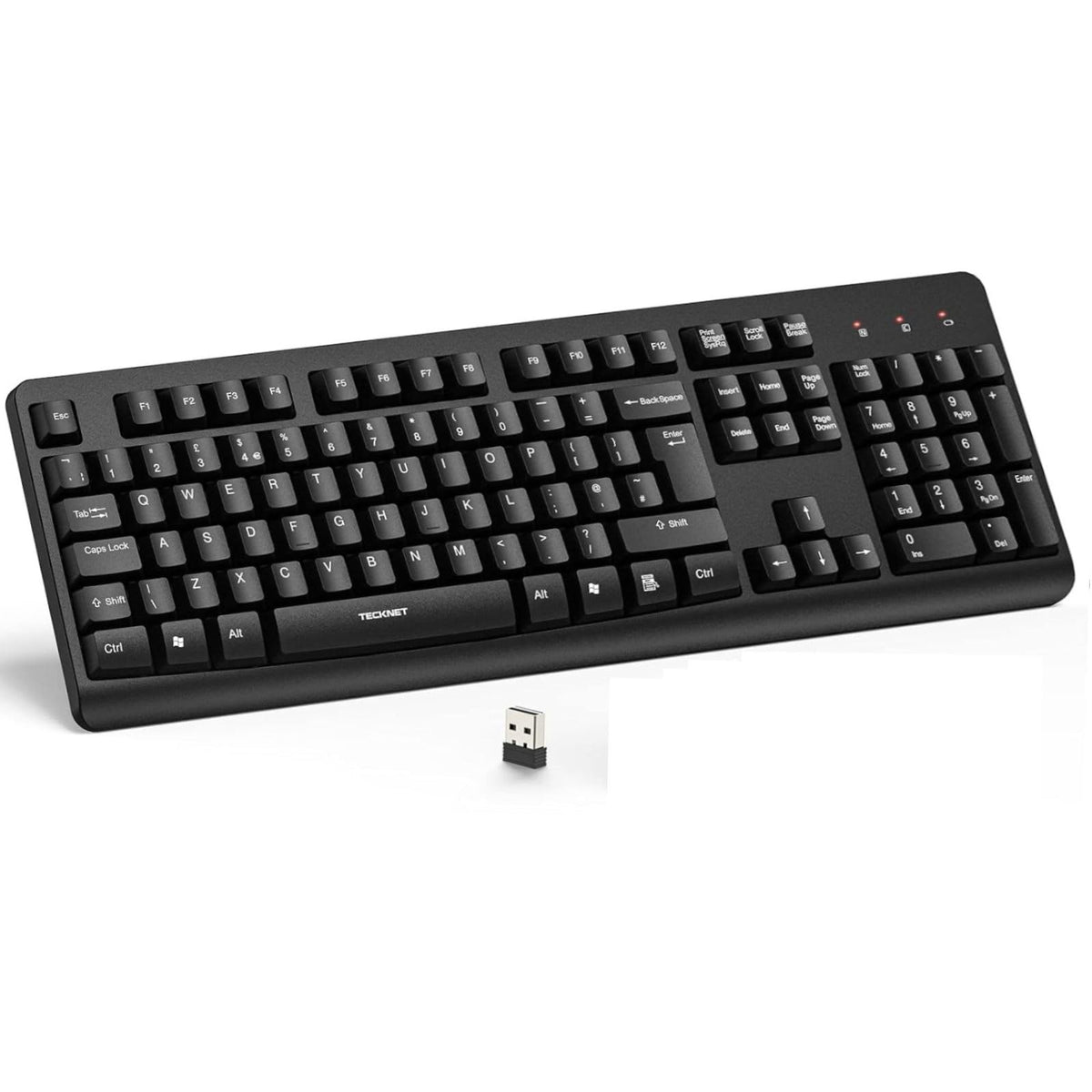 2.4G Wireless Keyboard UK Layout Full Size