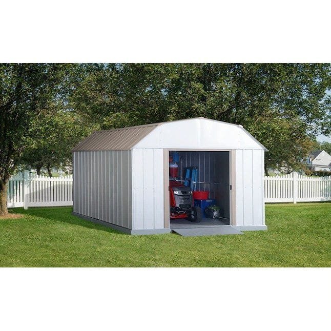 Arrow 10 ft x 14 ft Lexington Galvanized Steel Storage Shed image 4
