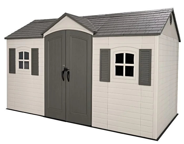 Lifetime Legacy 15×8 Plastic Storage Shed Kit w/ Floors image 3