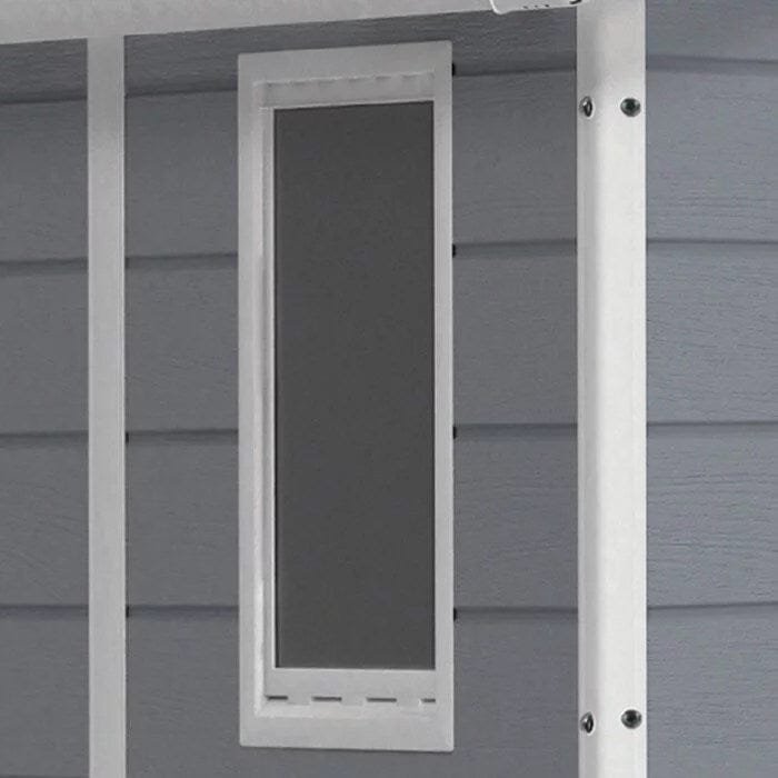 Keter Manor 4 ft. W x 6 ft. D Vertical Resin Outdoor Storage Shed Ideal For Patio Installation Included image 7