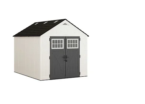 Suncast Tremont 8 ft. x 10 ft. Storage Shed with Floors – Ice Cube|BMS8125 image 0