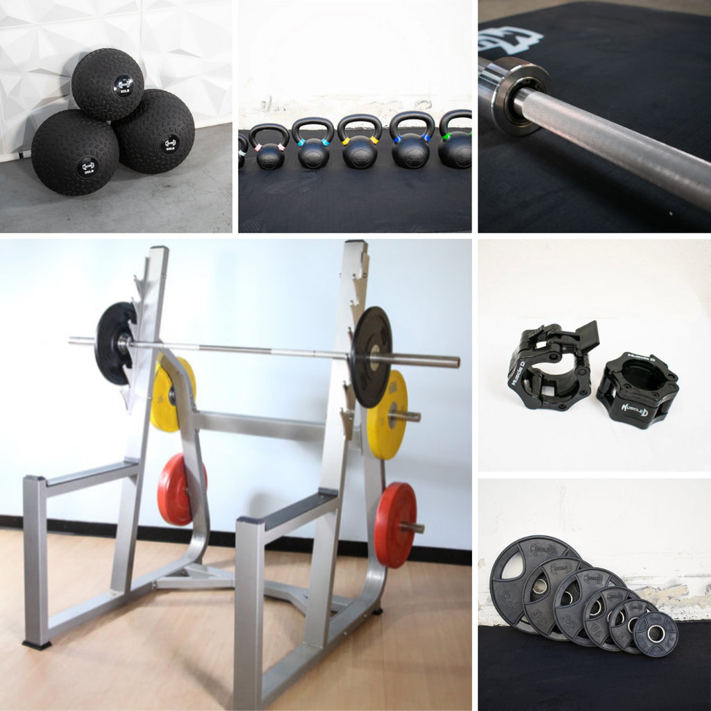Commercial Squat Rack Kits – Muscle D Fitness – Gym Storage – Black / Silver image 3