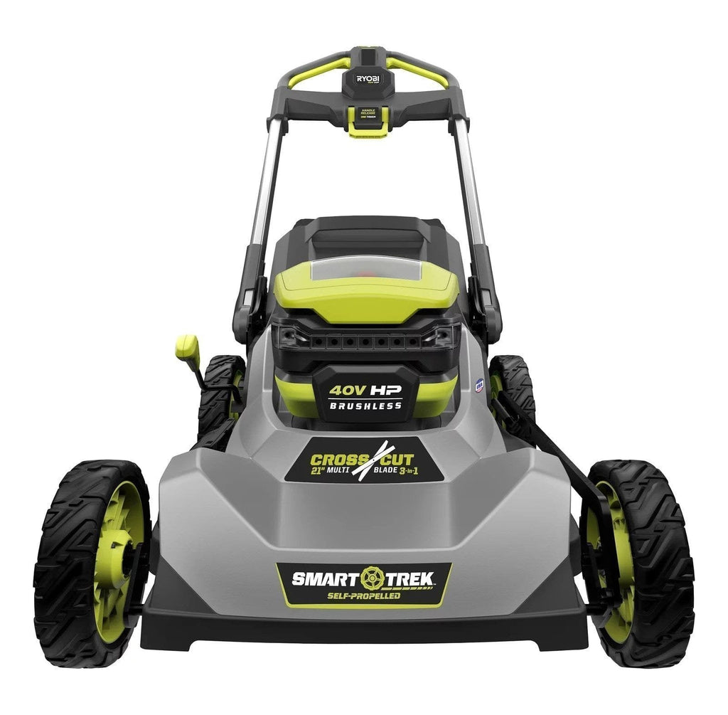 40V HP Brushless 21″ Cordless Battery Self-Propelled Lawn Mower with Dual Blades image 0