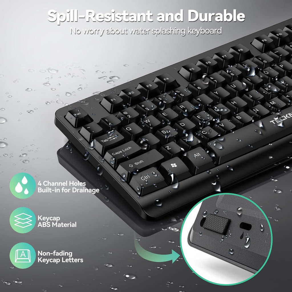 2.4G Wireless Keyboard UK Layout Full Size