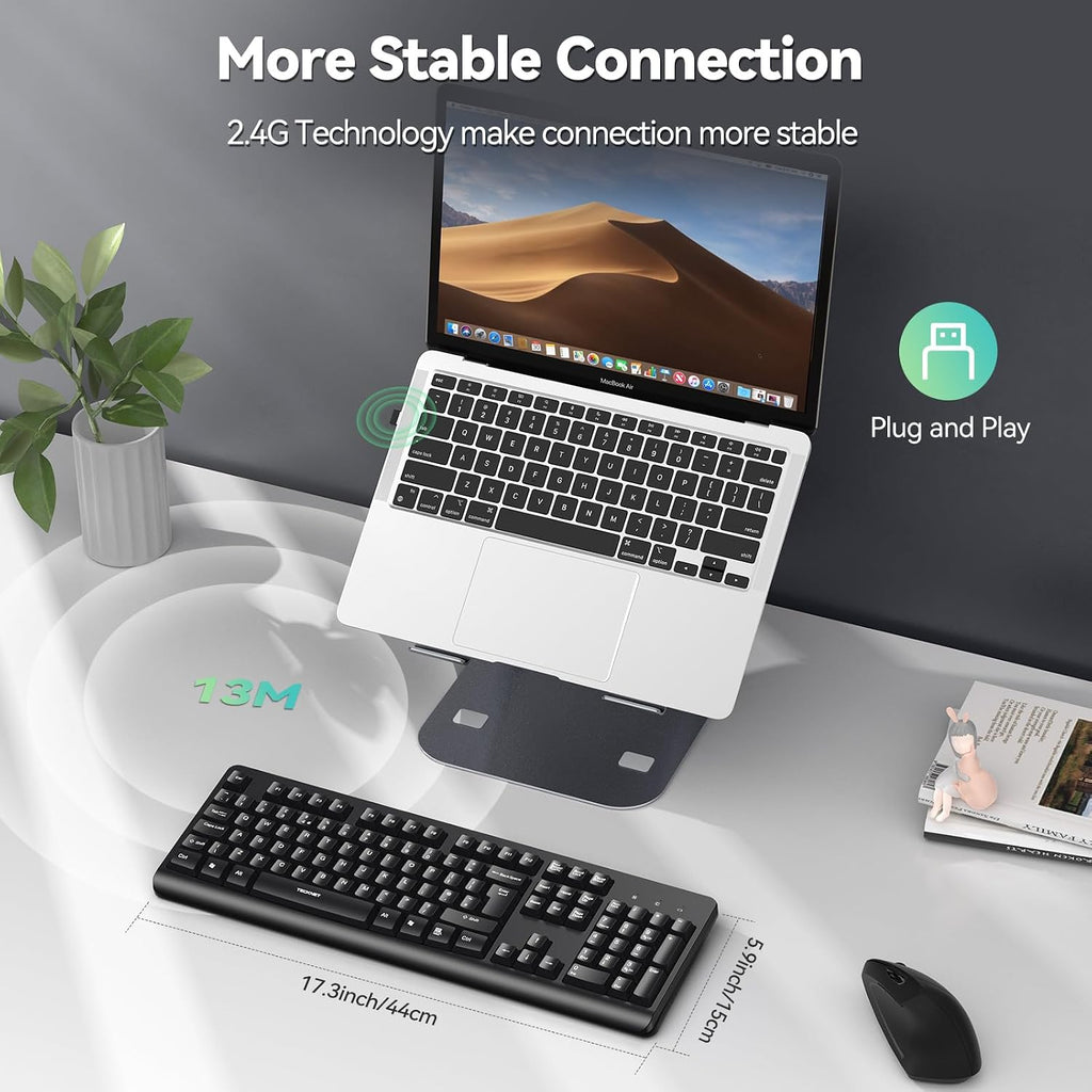 2.4G Wireless Keyboard UK Layout Full Size
