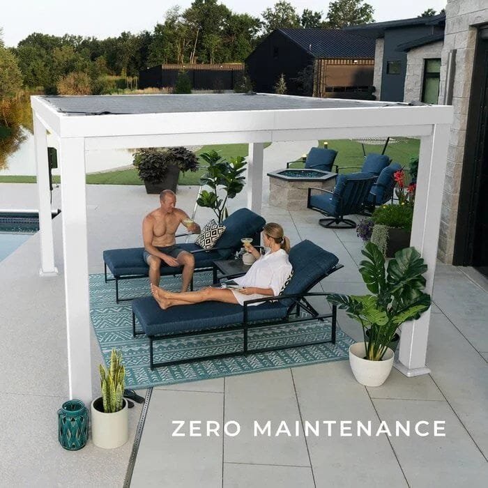 Windham 12 Ft. W x 10 Ft. D Steel Pergola with Canopy image 4