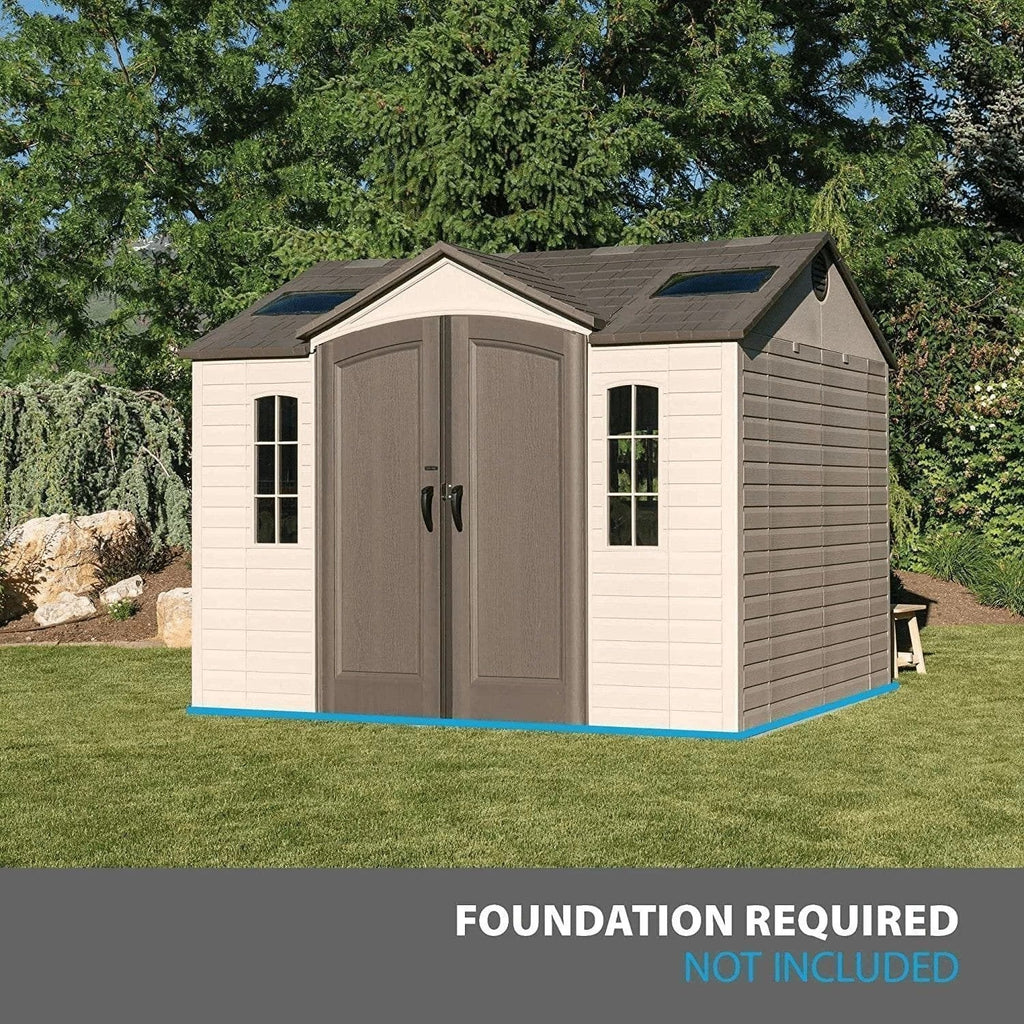 Lifetime 10′ x 8′ Outdoor Storage Shed with Carriage Doors Foundation and Installation Included. image 4