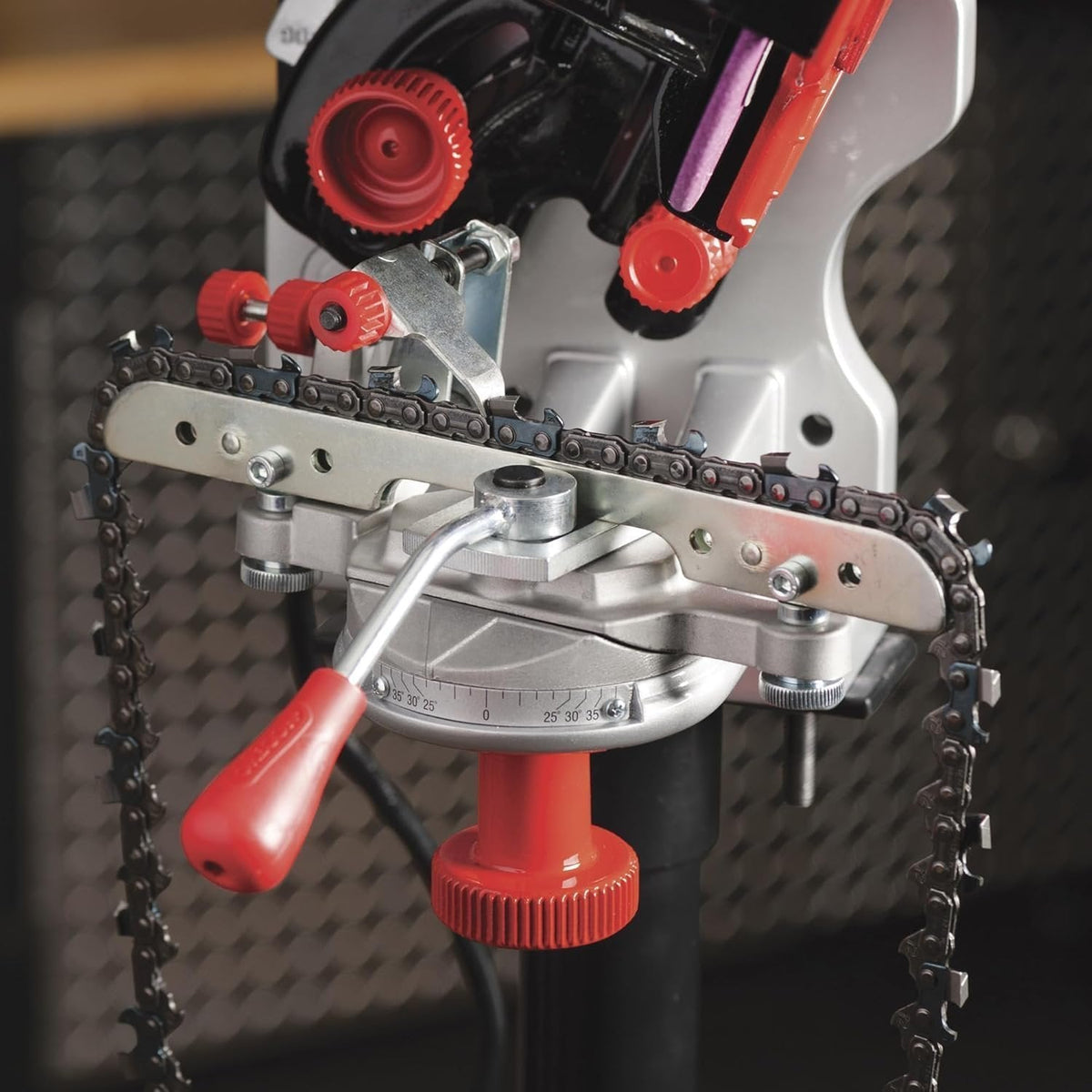 Oregon Professional Compact 120-Volt Bench Grinder, Universal Saw Chain Sharpener, for All Chainsaw Chains (410-120) image 2