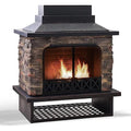 Sunjoy Canyon Wood-Burning Fireplace, Heats 2.14 sq. ft. image 0