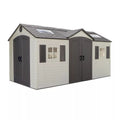 Lifetime 15′ x 8′ Dual-Entry Outdoor Storage Shed image 0