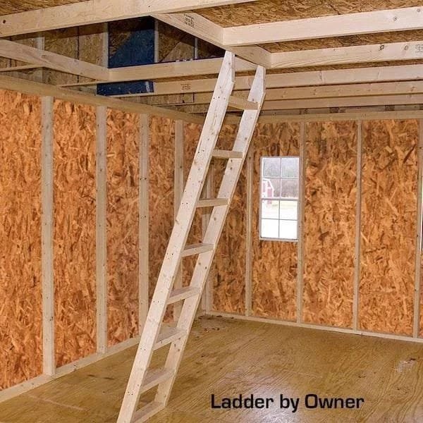 Best barns Hampton 12×24 Wood Storage Shed Kit Installation Included image 1