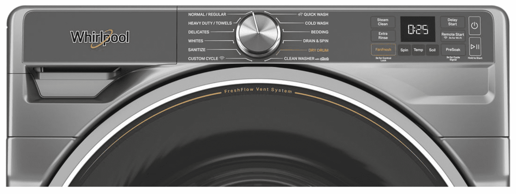 Whirlpool WFW6720RR, 27-Inch, 5.0 cu. ft. Smart Front Load Washer, FreshFlow Vent System, Silver image 5