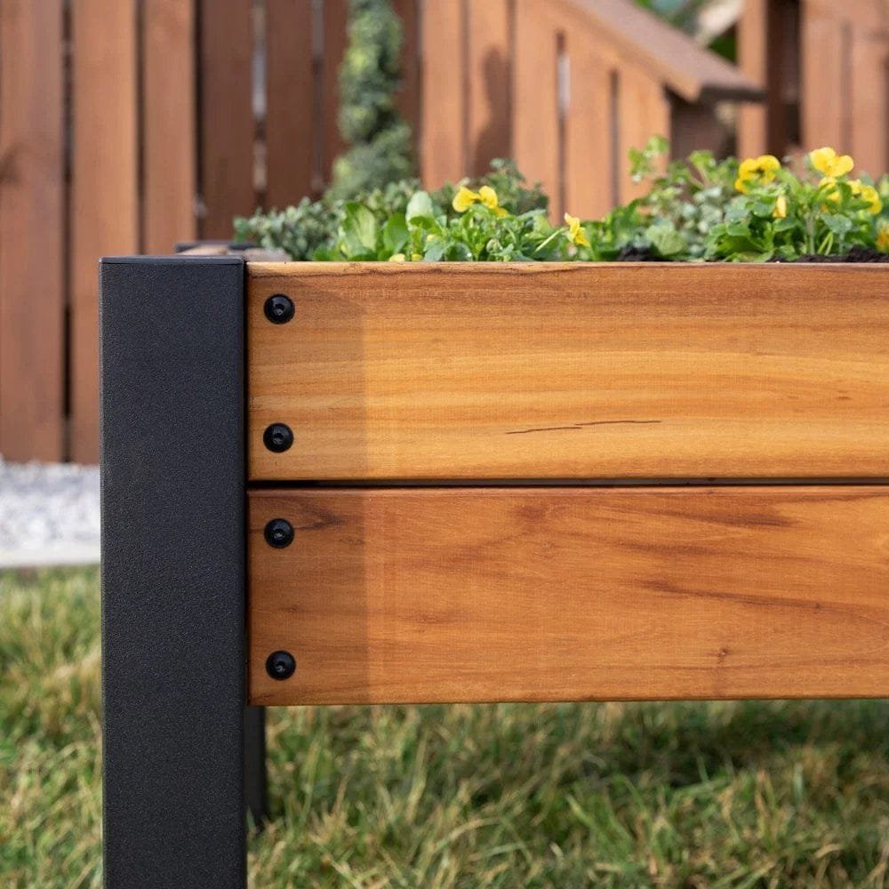 Raised planter 100% authentic teak wood image 8