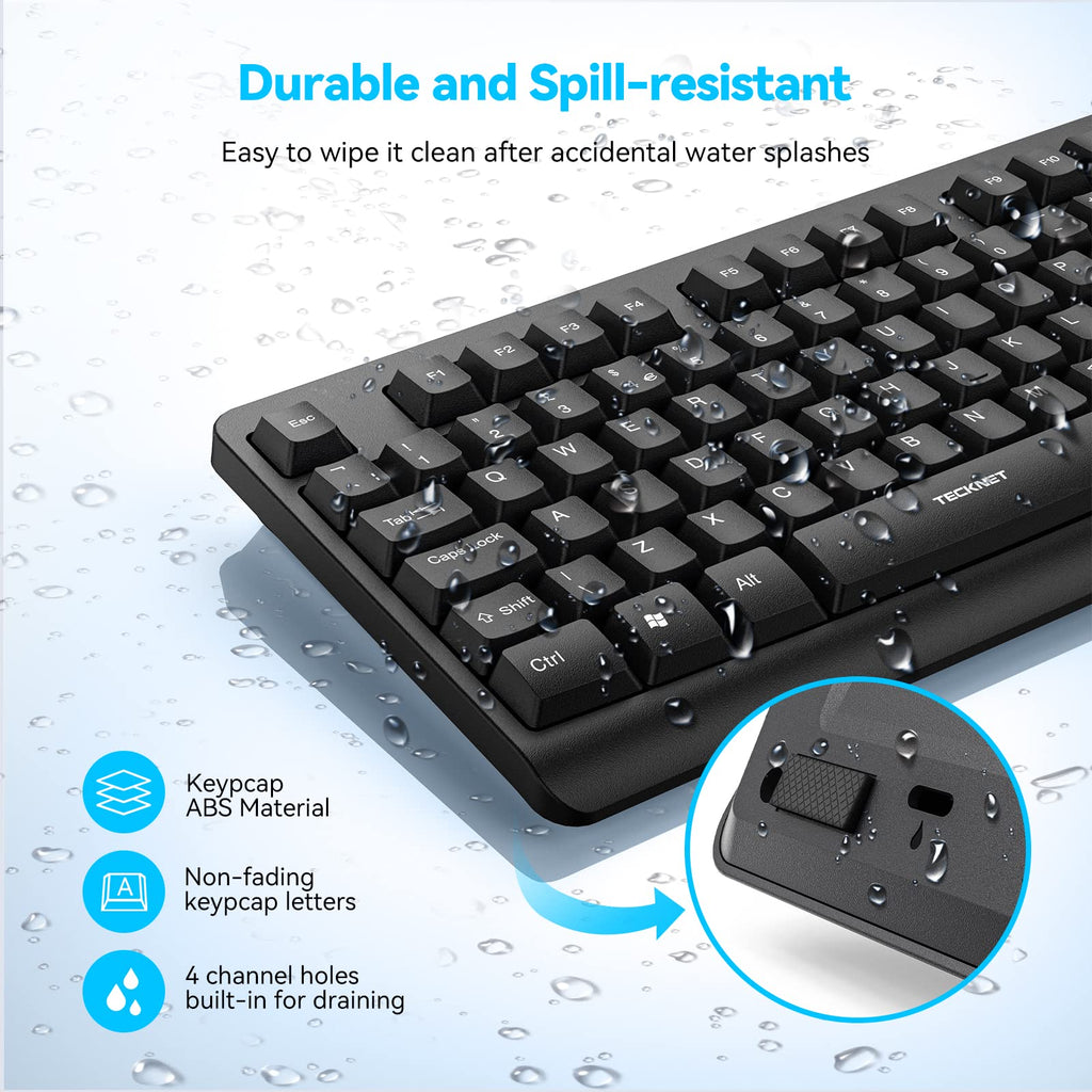 2.4G Wireless Keyboard UK Layout Full Size