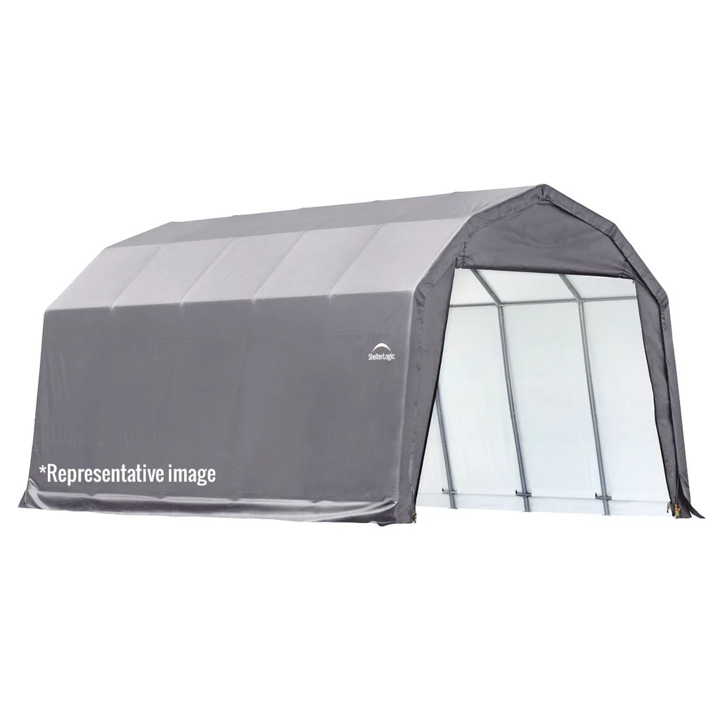 ShelterCoat Custom Round Wind and Snow Rated Shelter, 12 ft. x 20 ft. x 8 ft. Standard PE 9 oz. Grays image 0