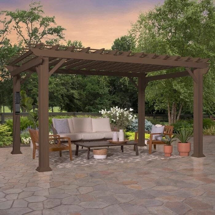 Backyard Discovery 14 ft. x 10 ft. Steel Traditional Pergola image 2