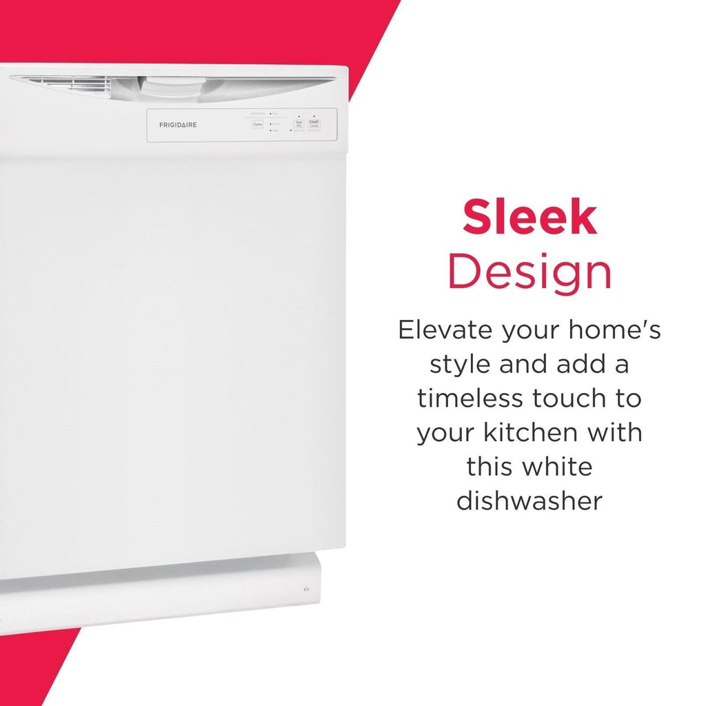 Frigidaire FDPC4221AW 24″ Built-In Dishwasher, Front Control, White image 4