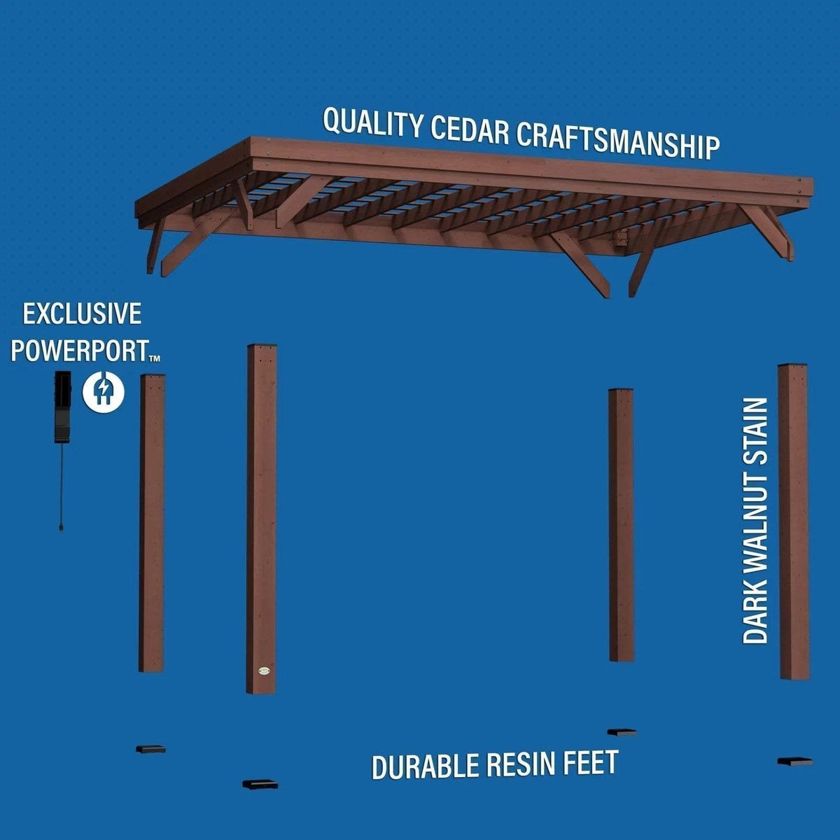14×10 Brockton Pergola image 4
