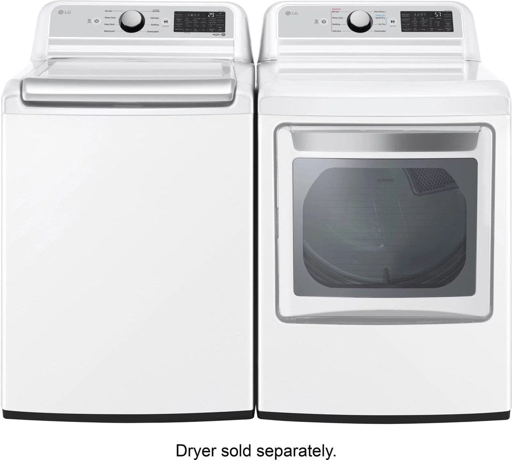 LG – 5.5 Cu. Ft. Smart Top Load Washer with TurboWash3D – White image 6