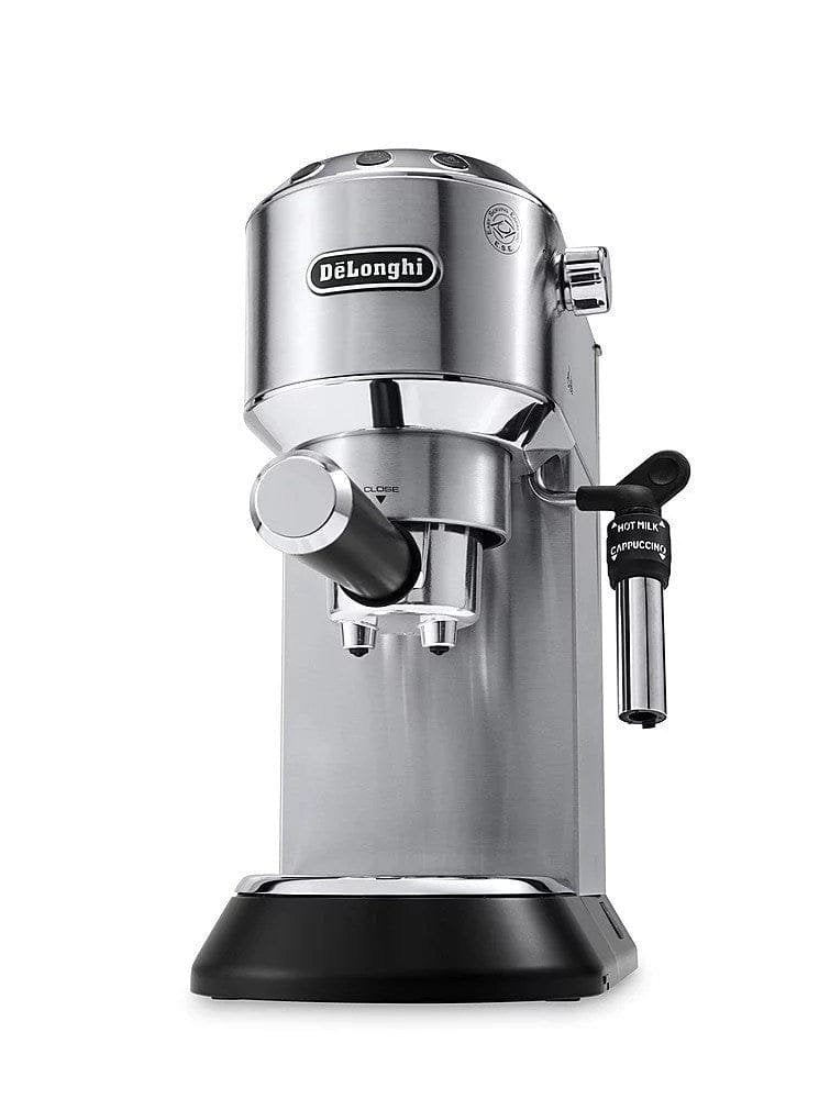 De’Longhi – DEDICA Espresso Machine with 15 bars of pressure and Milk Frother – Metal image 1