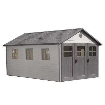 Lifetime 11 Ft. X 21 Ft. Outdoor Storage Shed With Tri-Fold Doors image 15