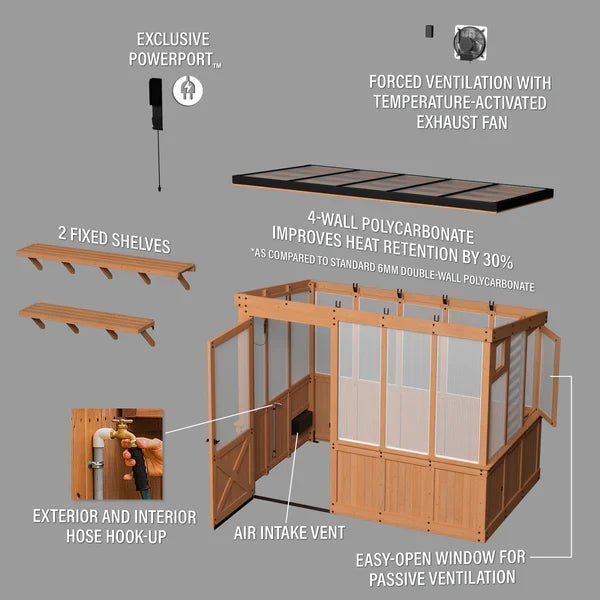 9×6 Willow Greenhouse image 24