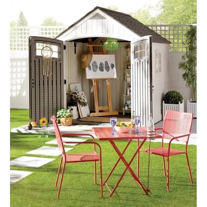 Cascade 7 ft. W x 4 ft. D Plastic Storage Shed image 3