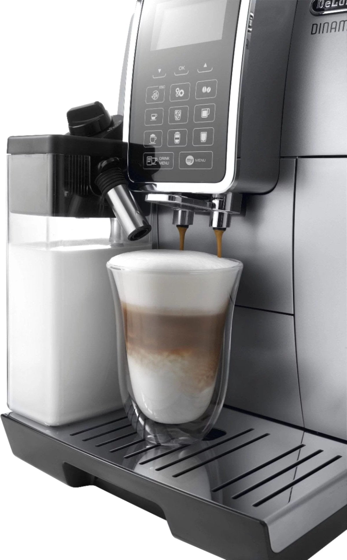 De’Longhi – Dinamica Espresso Machine with 15 bars of pressure and LatteCrema Fully Automatic Milk Frother – Silver image 3
