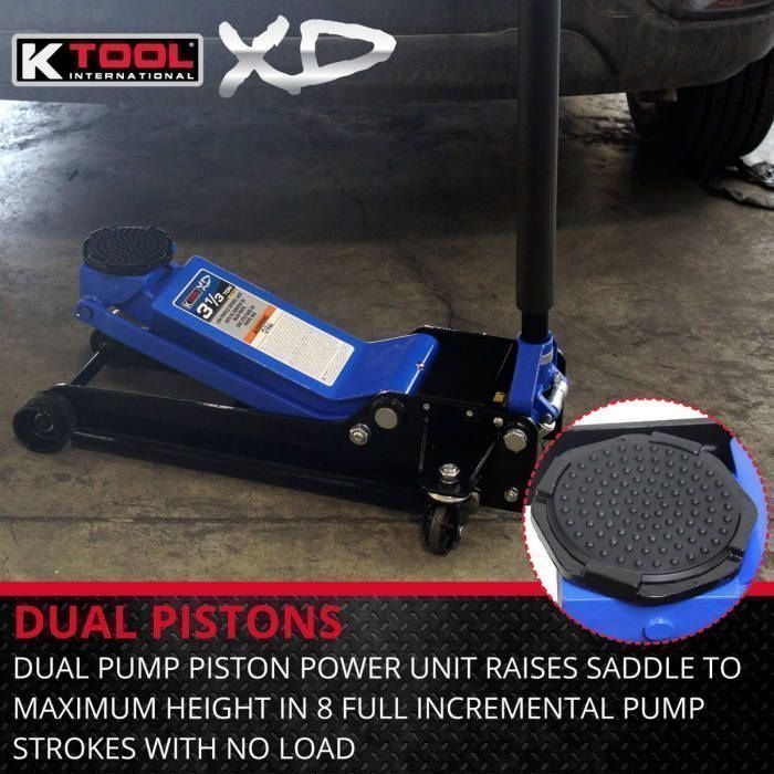 K Tool Heavy-Duty Low-Profile 3.33 Ton Floor Jack image 5