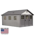 Lifetime 11 Ft. X 21 Ft. Outdoor Storage Shed With Tri-Fold Doors image 0