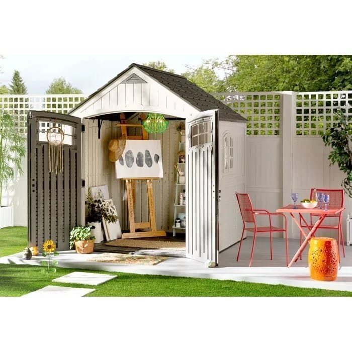 Cascade 7 ft. W x 4 ft. D Plastic Storage Shed image 0