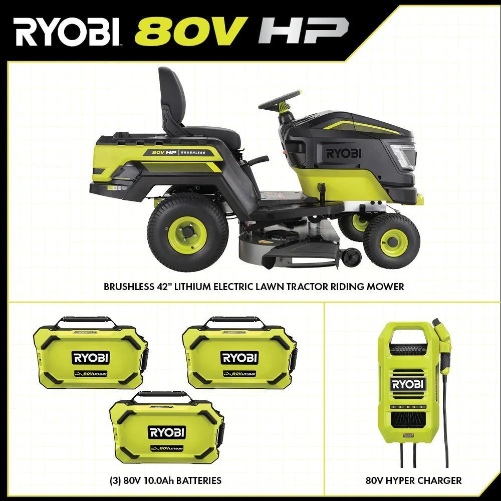 Brushless 80V Hp 46-Inch Cordless Lawn Tractor Battery Powered image 19