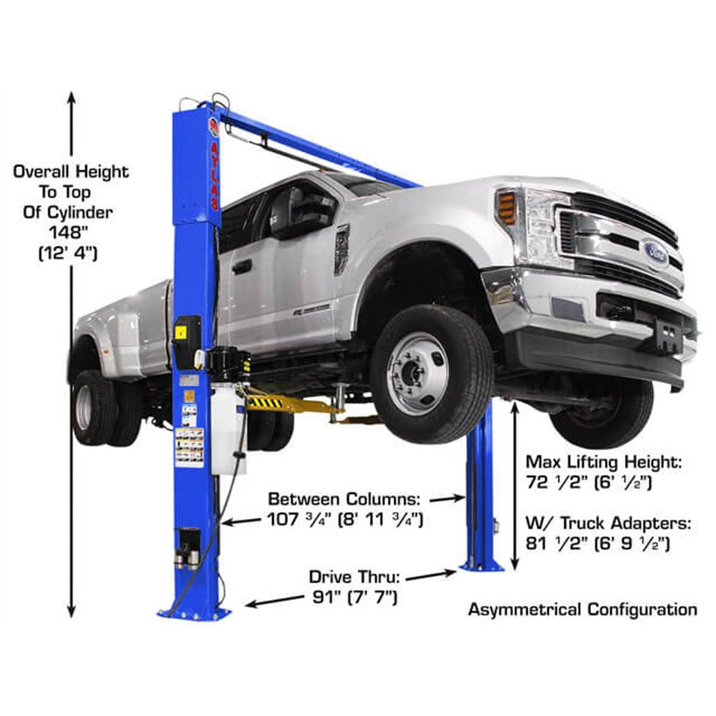 Atlas OHX10000X 10,000 lb Extra Tall 2-Post Lift