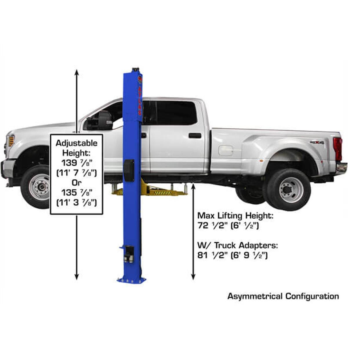 Atlas OHX10000X 10,000 lb Extra Tall 2-Post Lift