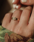 Lilibeth Antique 9ct Gold Pearl Cluster Ring