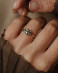 Edythe Antique Art Deco 18ct Gold Diamond Panel Ring