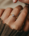 Clementine Antique 18ct Gold Diamond Daisy Cluster Ring