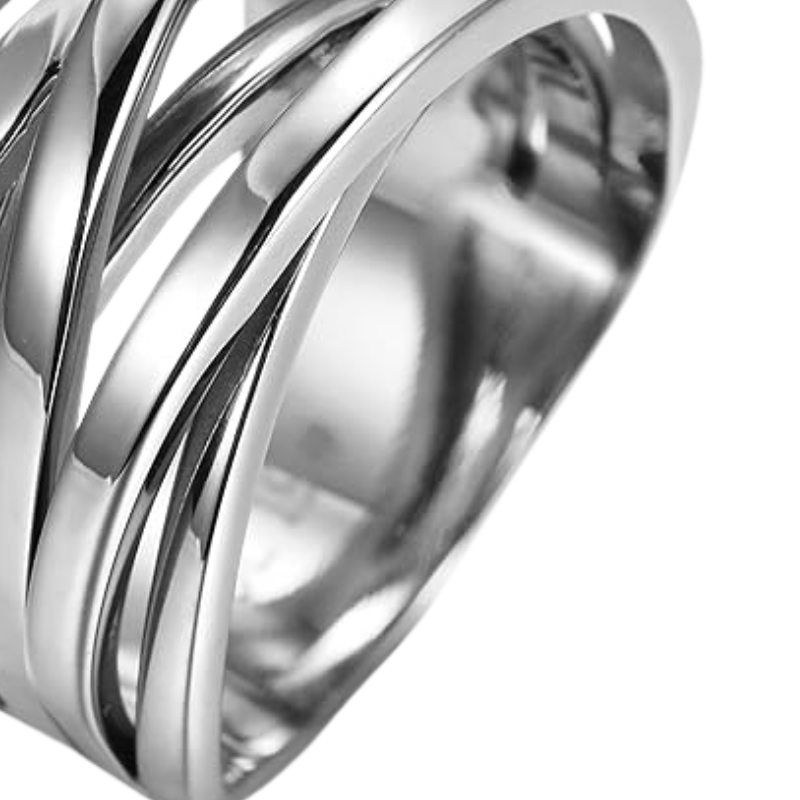 Women’s Stainless Steel Cross Ring Enhancer