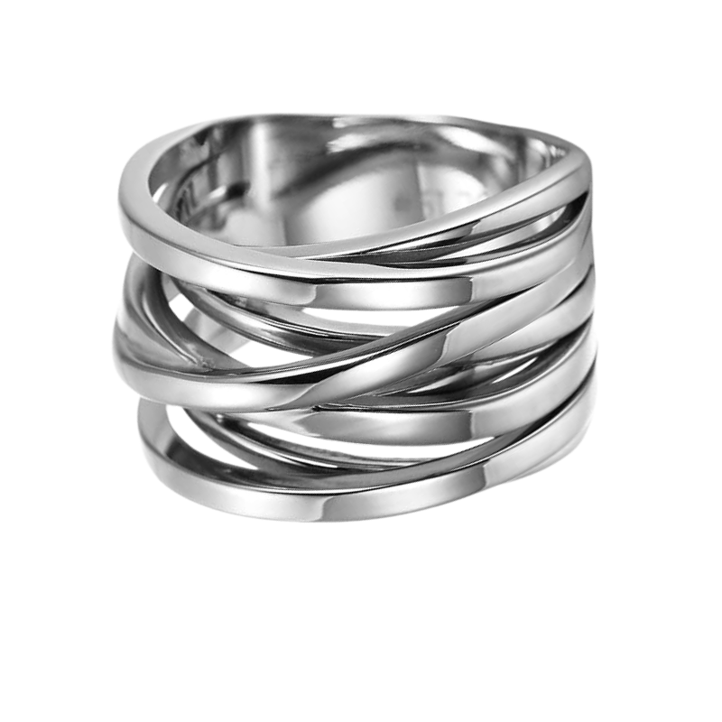 Women’s Stainless Steel Cross Ring Enhancer