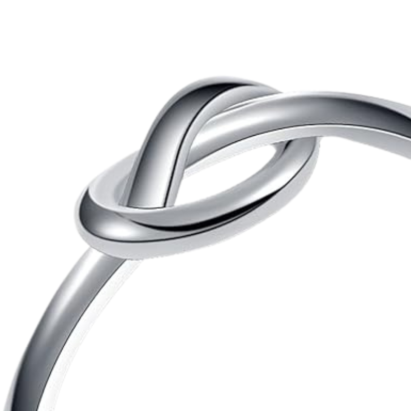 Love Knot Promise Ring Stainless Steel