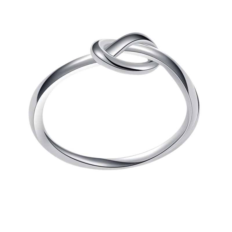 Love Knot Promise Ring Stainless Steel