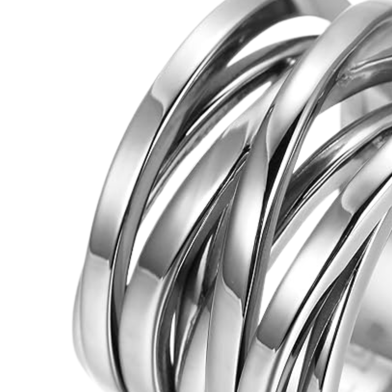 Women’s Stainless Steel Cross Ring Enhancer