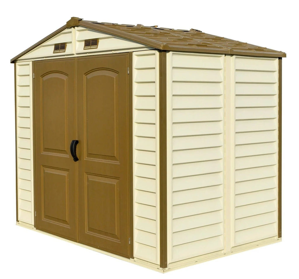 DuraMax 8ft x 6ft Storeall Vinyl Shed with Foundation Kit and window image 3