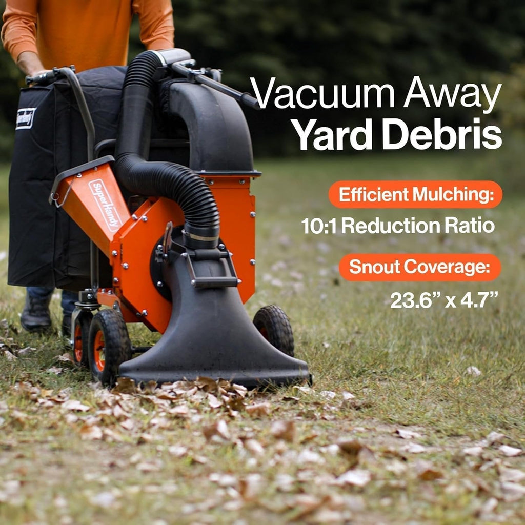 SuperHandy 7HP Gas Leaf Vacuum & Wood Chipper, 10:1 Mulch, 6-Bushel Bag image 5
