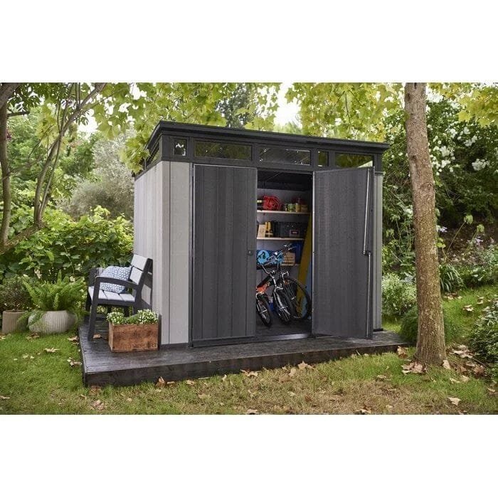 Artisan 9 ft. W x 7.5 ft. D Plastic Storage Shed image 2