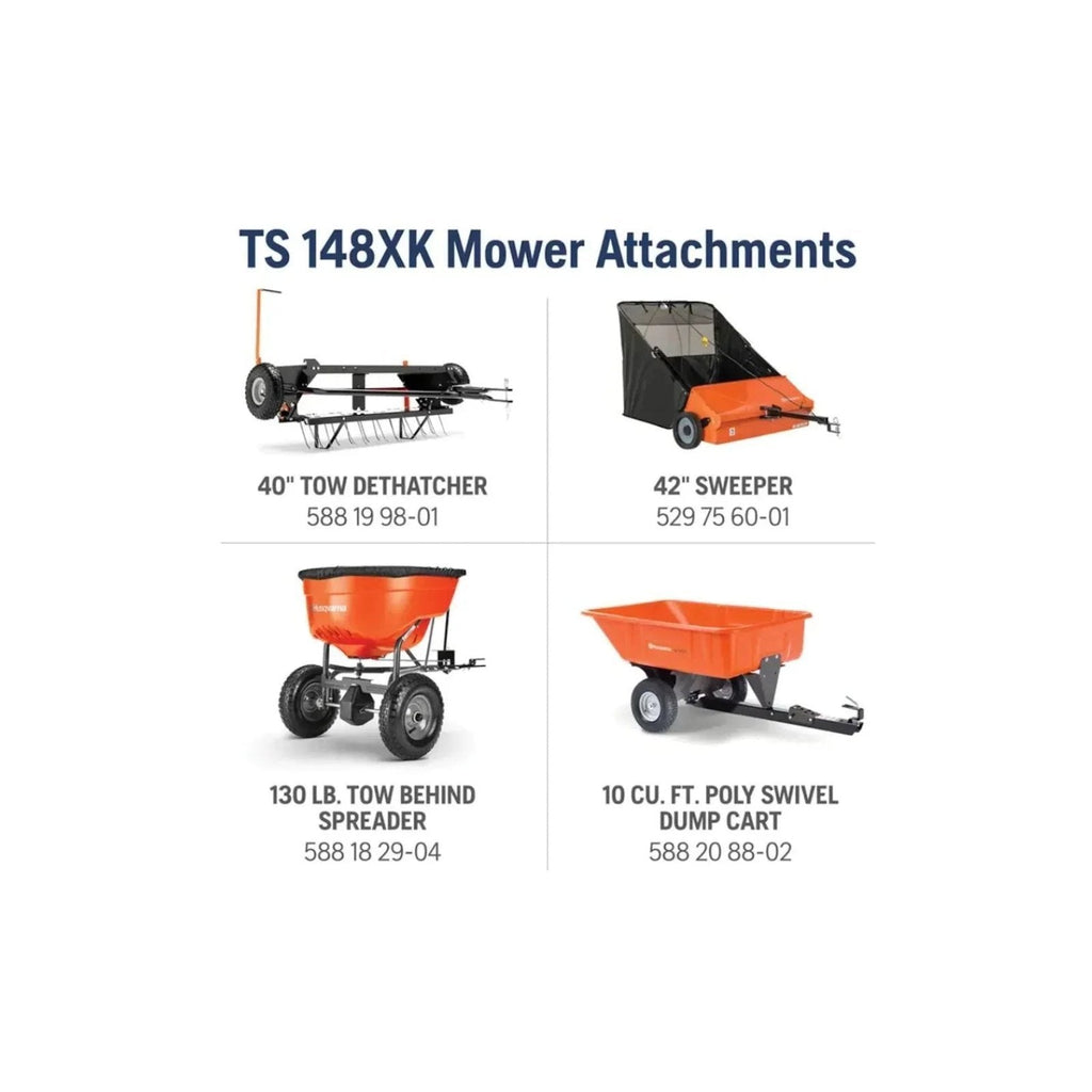 Husqvarna TS 348 (48″) 24HP Kohler Garden Tractor image 3