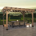 14×10 Fairhaven Pergola Rustic Finish image 0