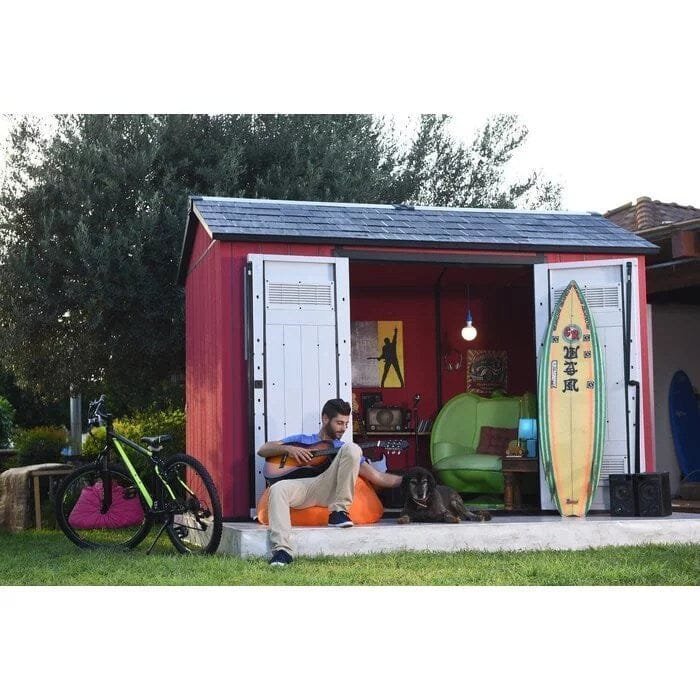 Oakland 11 ft. W x 7.5 ft. D Plastic Storage Shed image 2