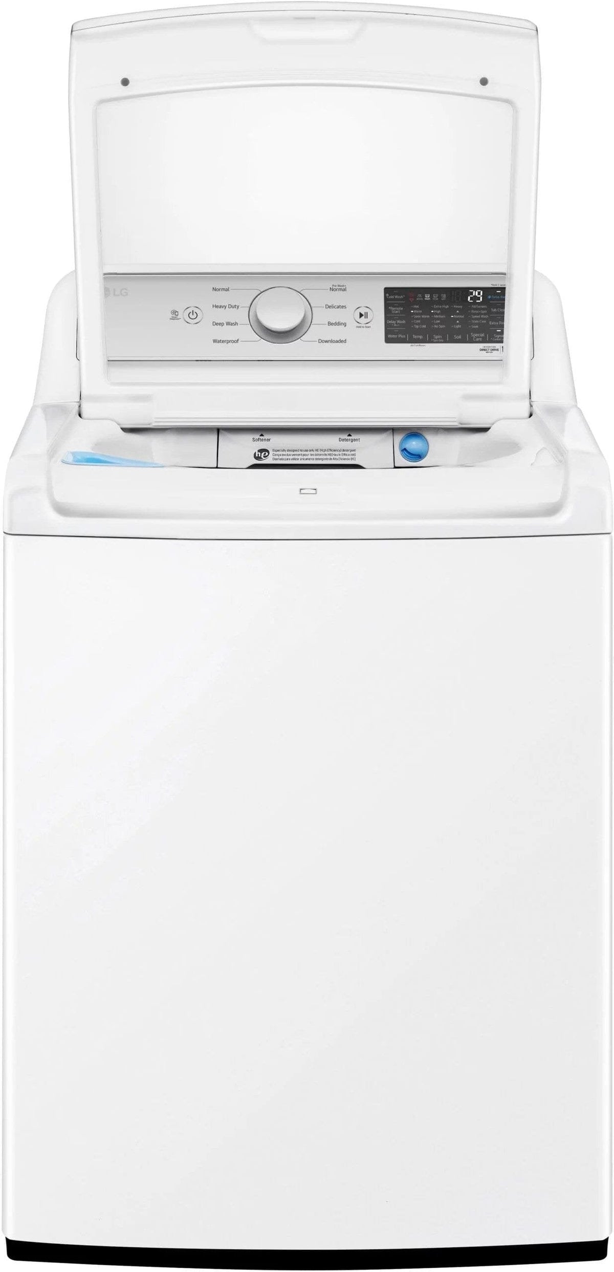 LG – 5.5 Cu. Ft. Smart Top Load Washer with TurboWash3D – White image 12